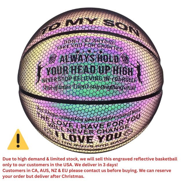 FUNKEMONS™ GLOW IN THE DARK REFLECTIVE BASKETBALL